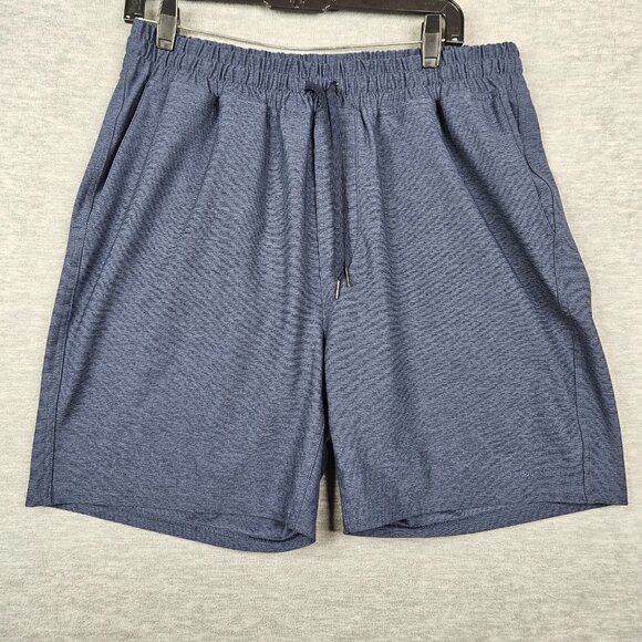 Outdoor Voices Men's Blue Stripes Workout 7" Inseam Short Size XXL - Picture 1 of 7